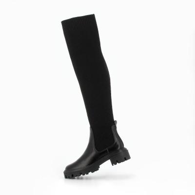 Cuissardes chaussettes noires a semelle oversize 2 